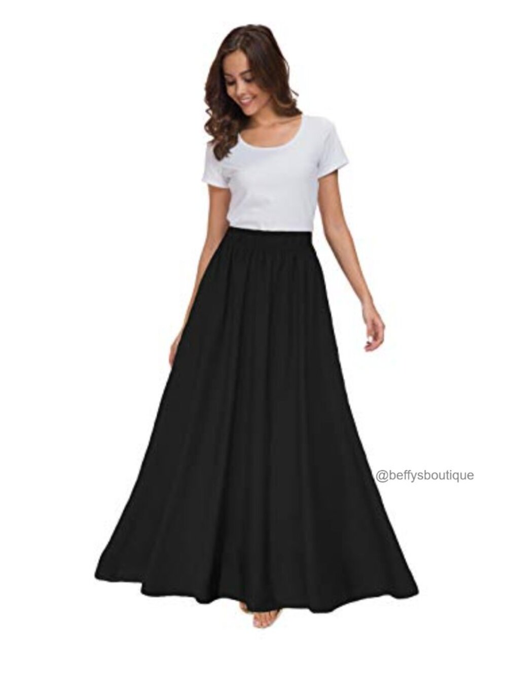 Chiffon Retro Maxi Skirt Ankle-Length Solid Skirt